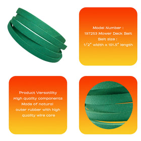 OUSTUE deck belt measurement check verify size before installation to avoid errors