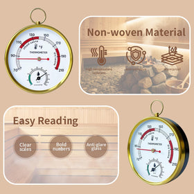 Outapex wall-mount option keeps the meter steady in saunas