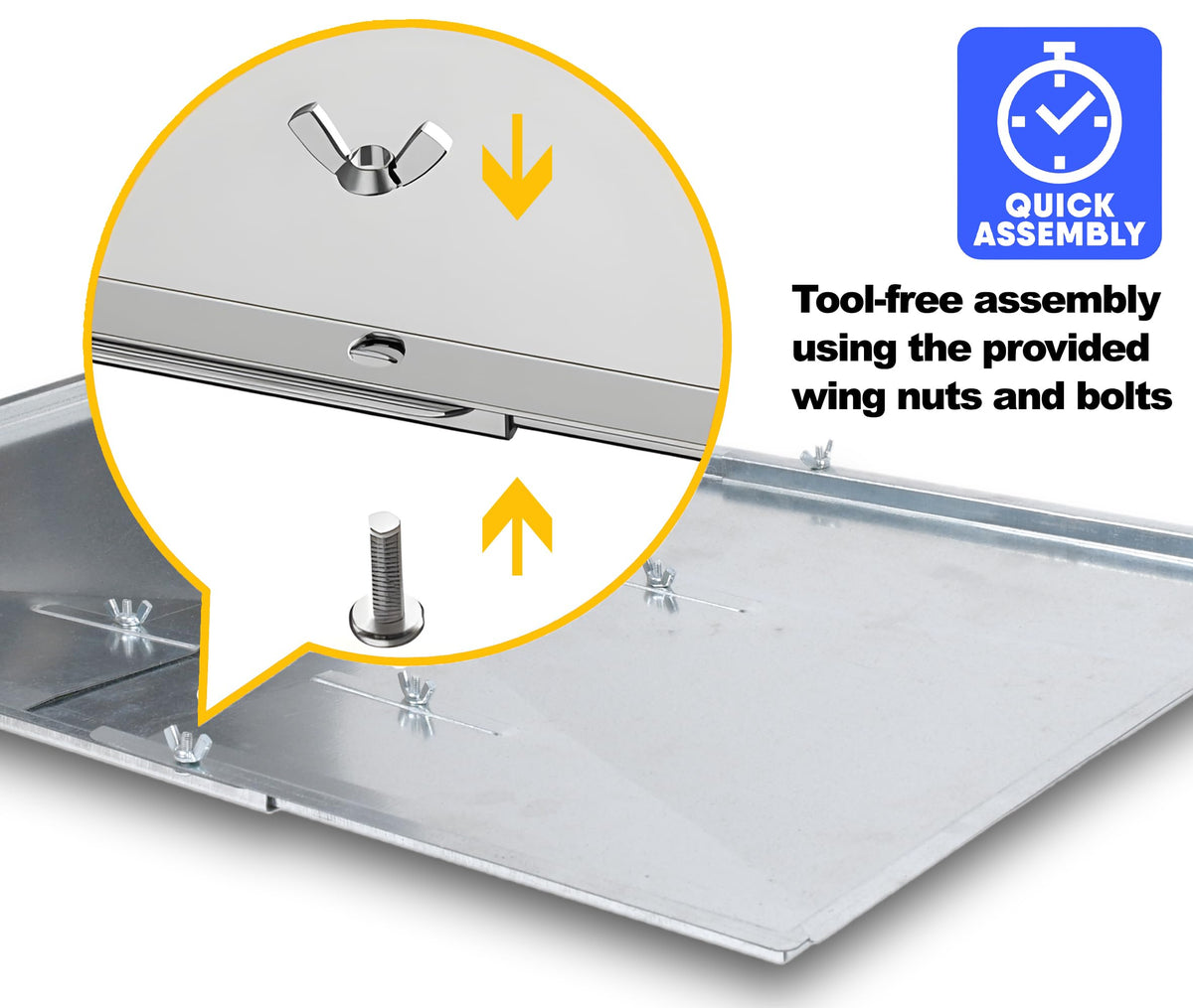 Outdoor Bazaar grease tray 15.5-inch width supports broad drip pan compatibility