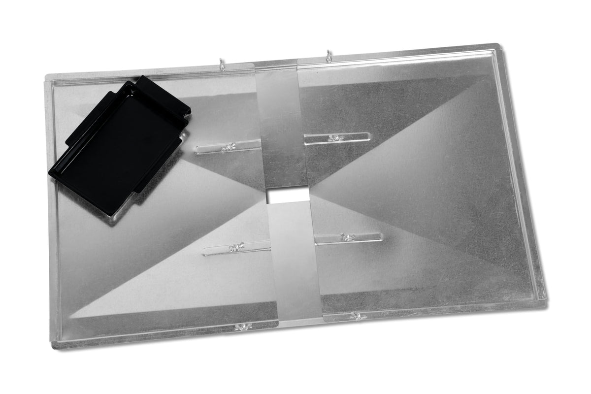 Outdoor Bazaar grease tray demonstrates universal compatibility for 3/4/5 burner grills, easy replacement