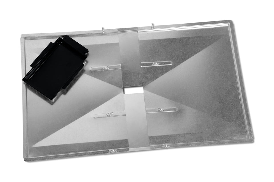 Outdoor Bazaar grease tray demonstrates universal compatibility for 3/4/5 burner grills, easy replacement