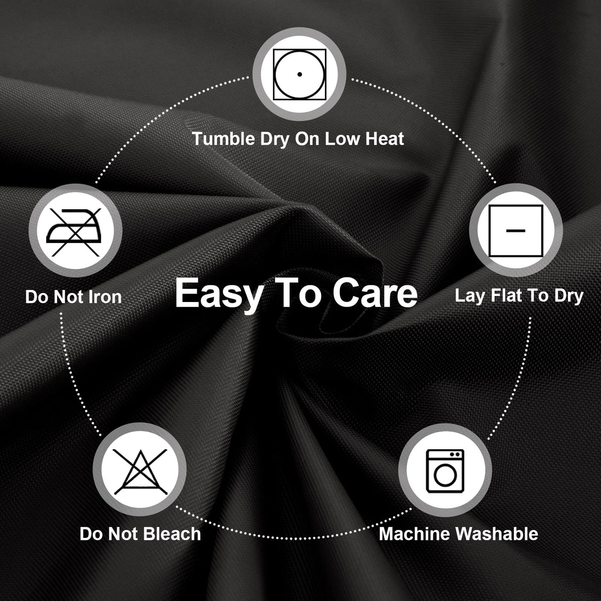 OutdoorLines easy care instructions for cleaning and drying
