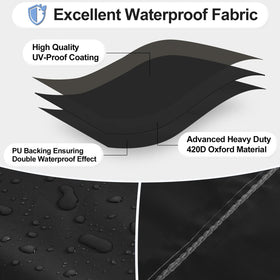 OutdoorLines grill cover includes a storage bag for easy off-season storage.