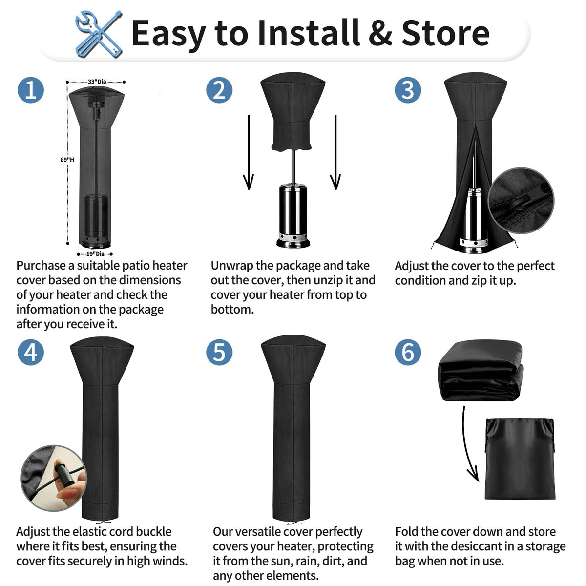 OutdoorLines universal fit cover available in three sizes