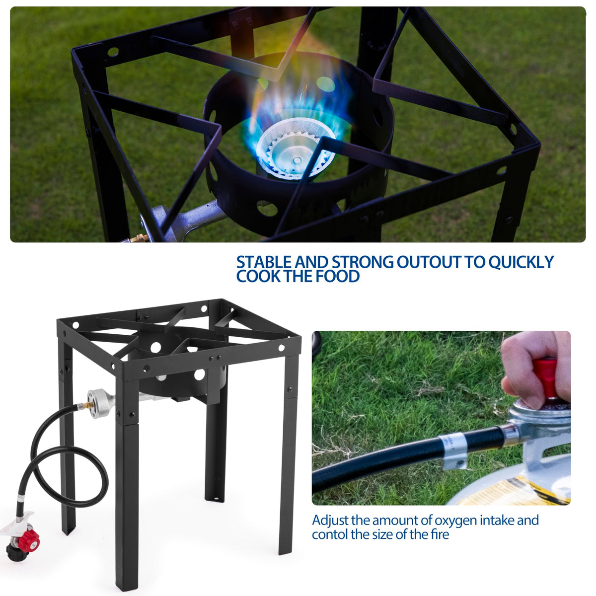 OuterMust hang-to-drain inner baskets simplify oil management.