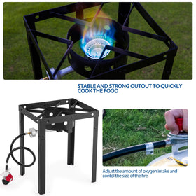 OuterMust hang-to-drain inner baskets simplify oil management.