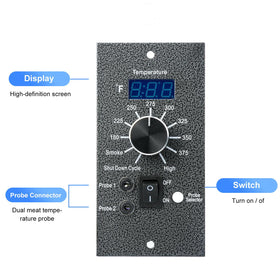 OUTGIK dual meat probes in use for two-zone temperature awareness