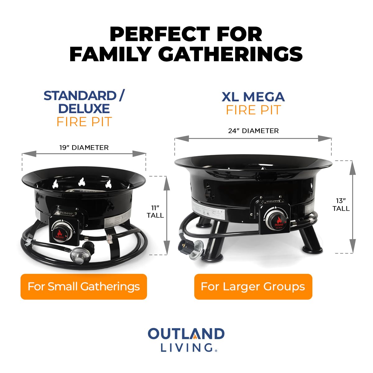 Outland Living Firebowl Mega 24-inch diameter in-use outdoors.