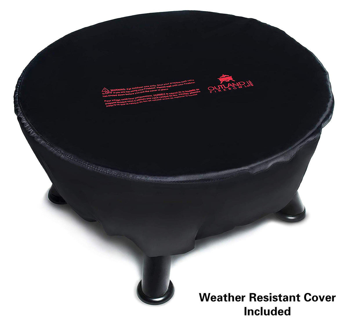 Outland Living Firebowl Mega propane-tank setup for safe, clean heat.