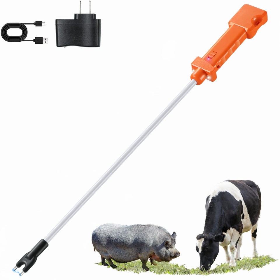 OUTPHORCE cattle prod handle offers secure control for precise livestock guidance.