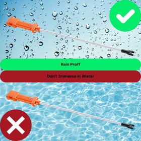 OUTPHORCE bendable 160-degree shaft enhances maneuverability in crowded pens.