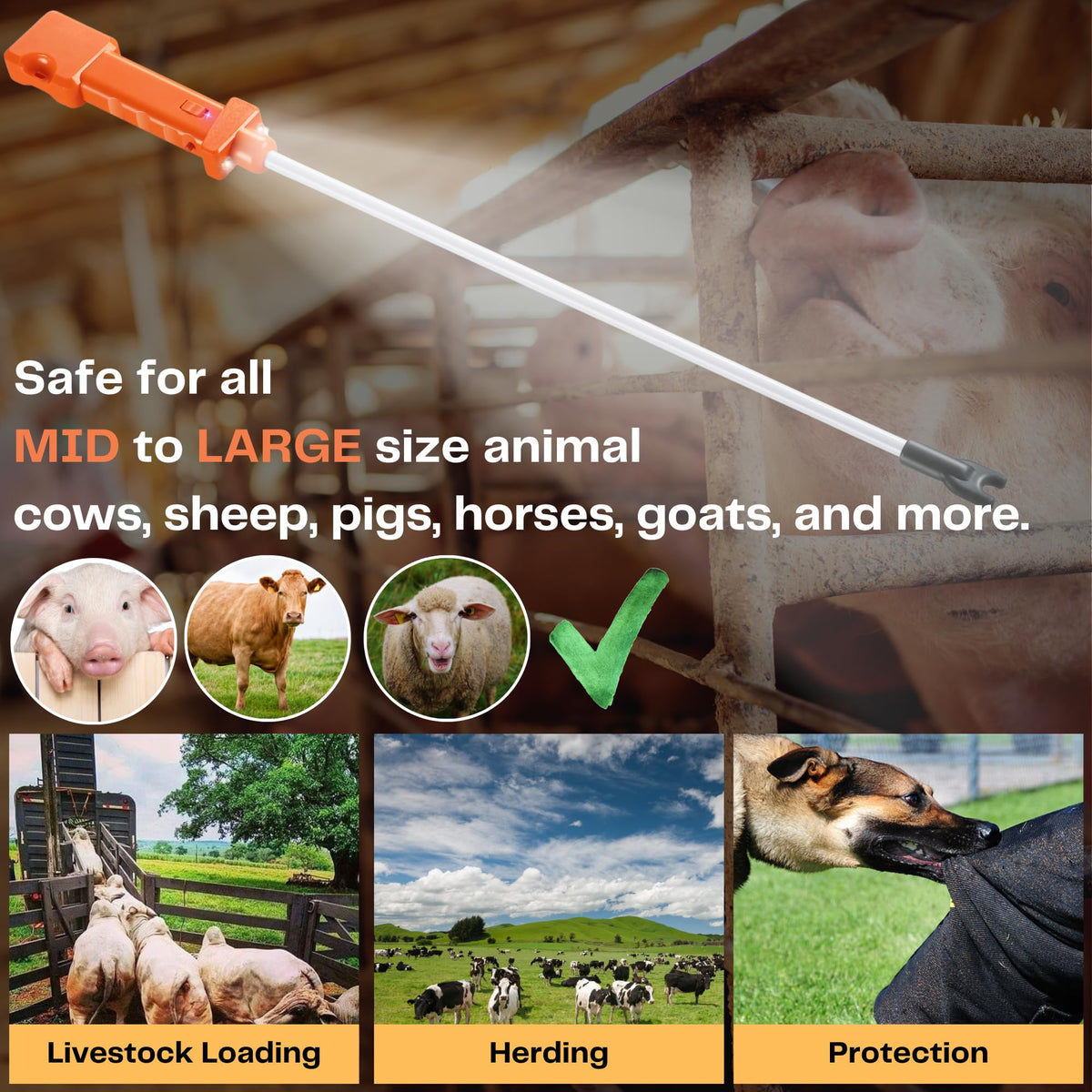 OUTPHORCE waterproof exterior supports reliable use in wet farm conditions.