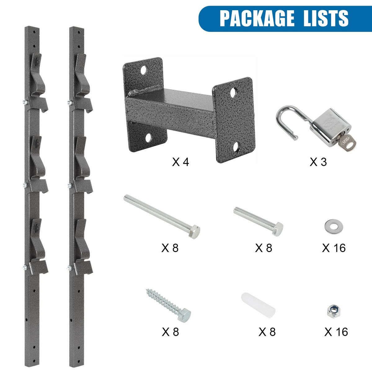 OUTPRIZE Trimmer Rack heavy-duty-steel frame delivers lasting durability for demanding outdoor work.