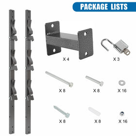 OUTPRIZE Trimmer Rack heavy-duty-steel frame delivers lasting durability for demanding outdoor work.