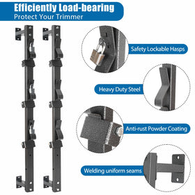 OUTPRIZE Trimmer Rack locking-design secures trimmers with confidence during transit.