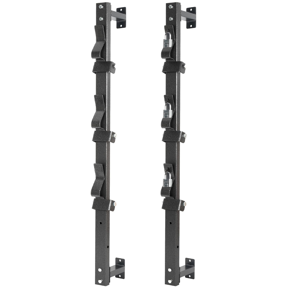 OUTPRIZE Trimmer Rack wall-mount 3-place securely holds straight shaft trimmers during transport.
