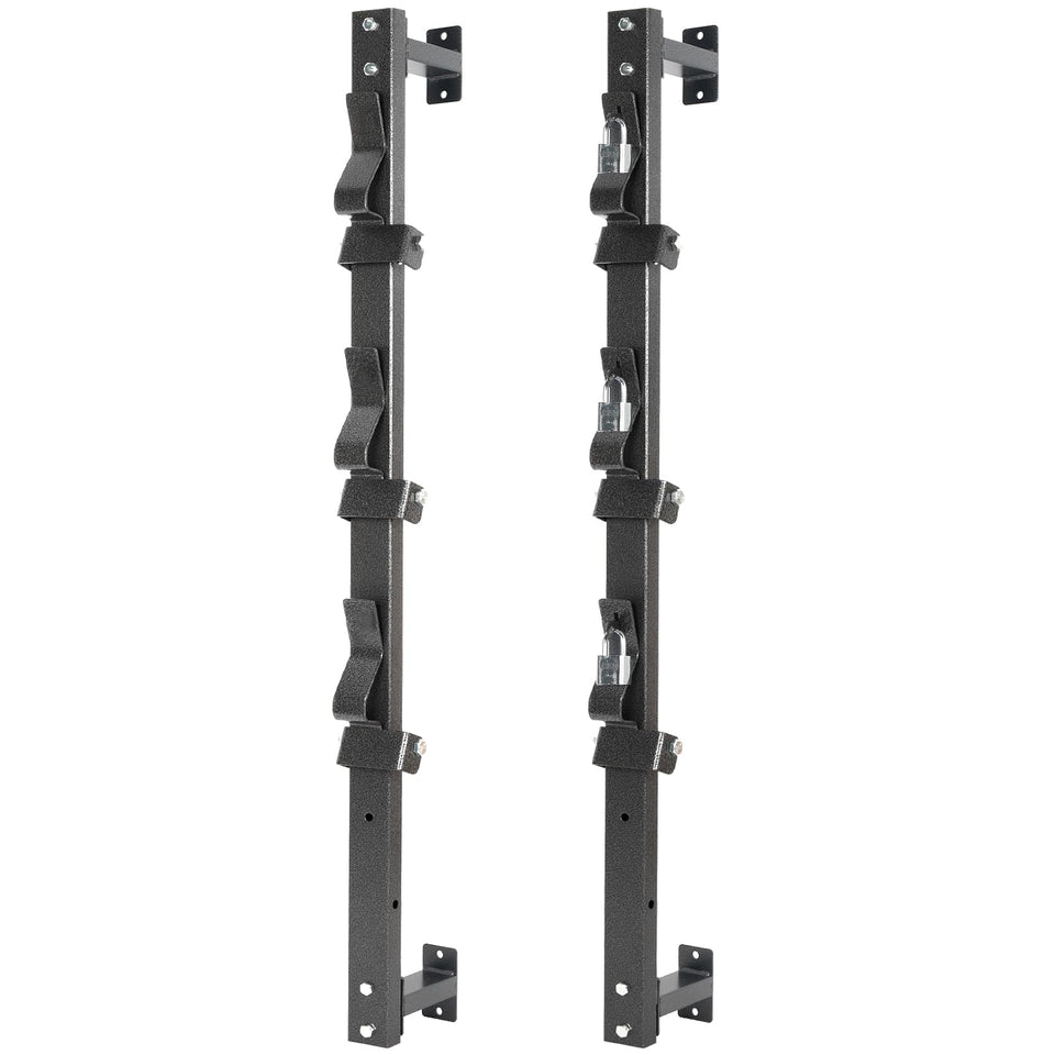 OUTPRIZE Trimmer Rack wall-mount 3-place securely holds straight shaft trimmers during transport.