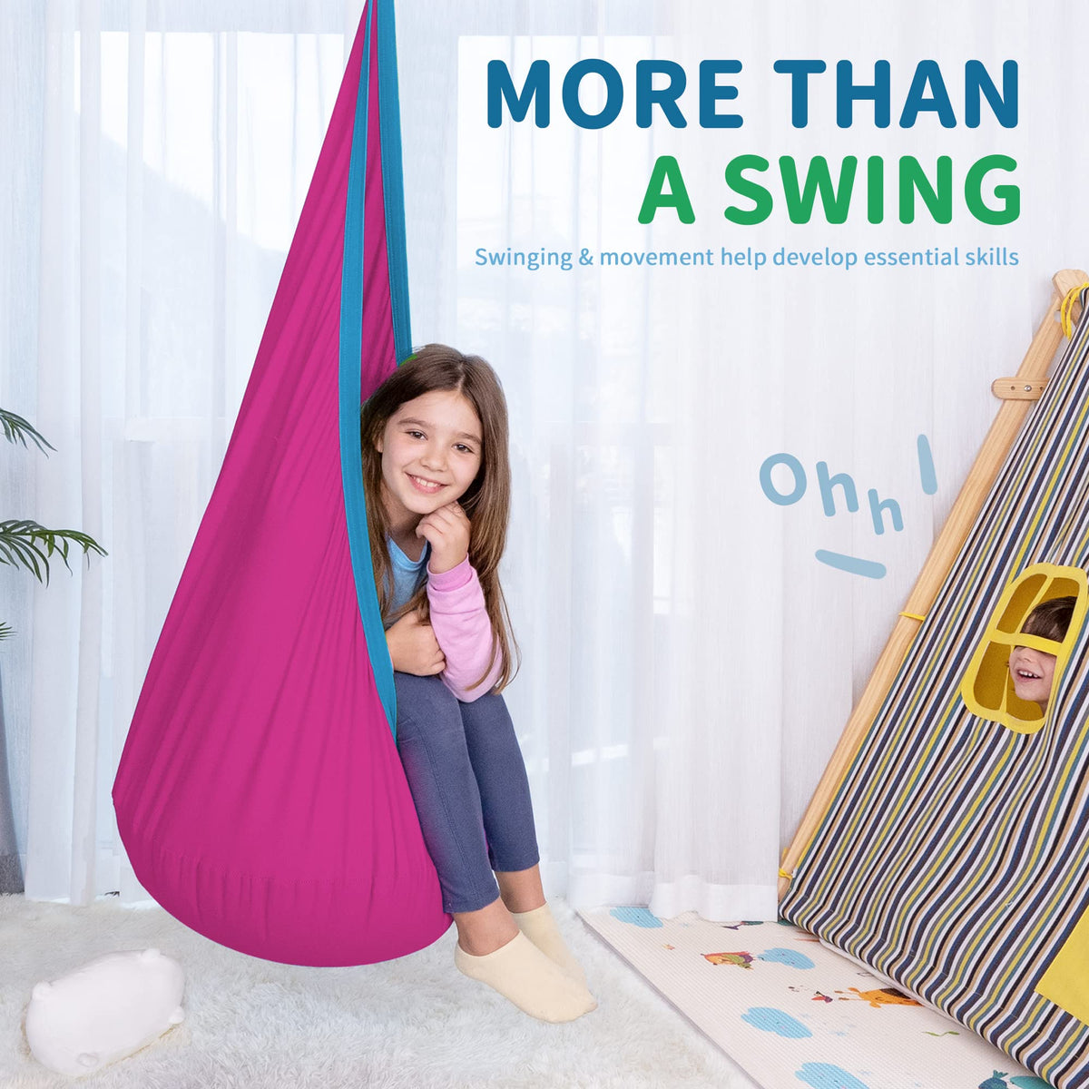 OUTREE easy-install hardware with adjustable nylon belt for quick setup.