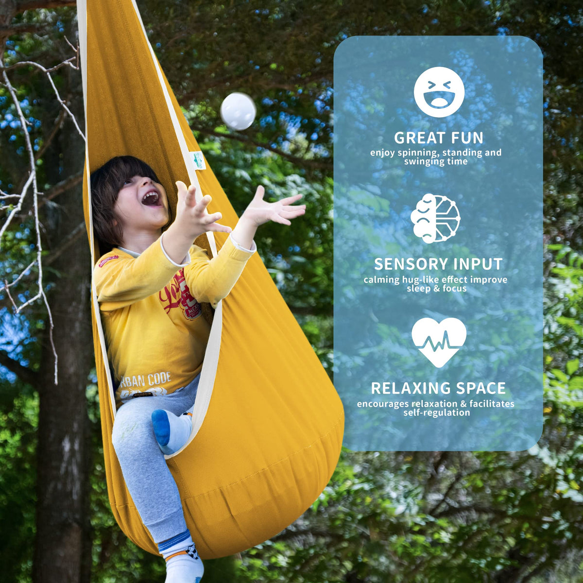 OUTREE Sensory swing reinforced seams for safety