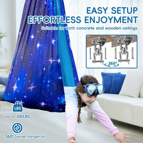 OUTREE adjustable strap system helps tailor height and swing for growing children.