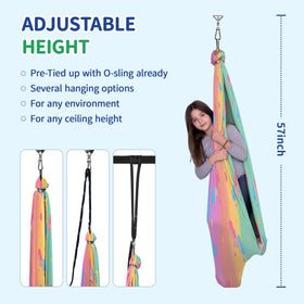 OUTREE adjustable straps and included hardware simplify hanging and safety.
