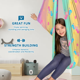 OUTREE double-layer fabric hammock provides durable comfort for children.