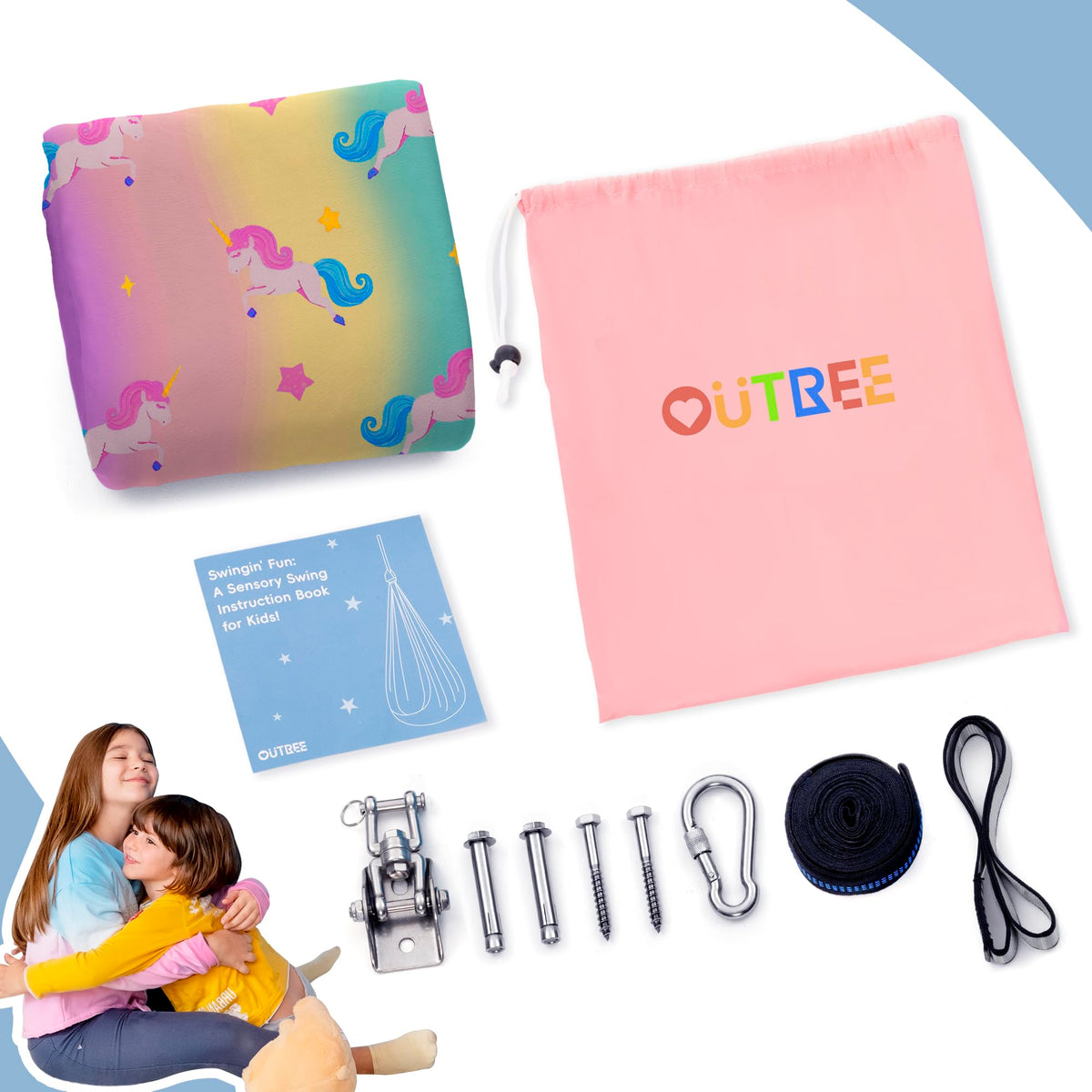 OUTREE storage bag and accessories kit for easy transport and setup.