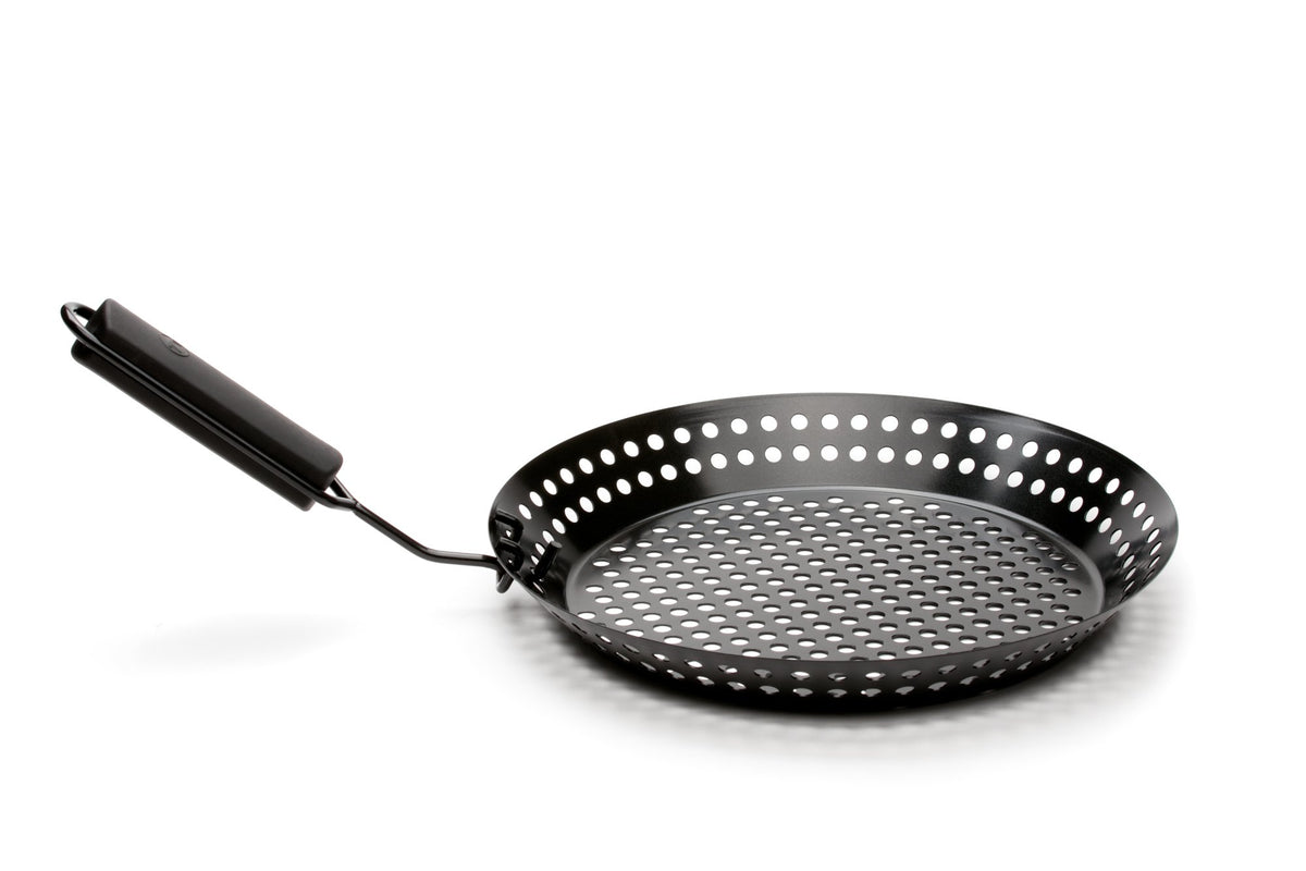 Outset Grill Skillet durable design suitable for grilling on the go