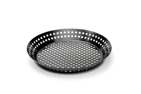 Outset perforated surface enhancing flavors for seafood and vegetables
