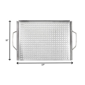 Outset large grid size fits big grills and family meals