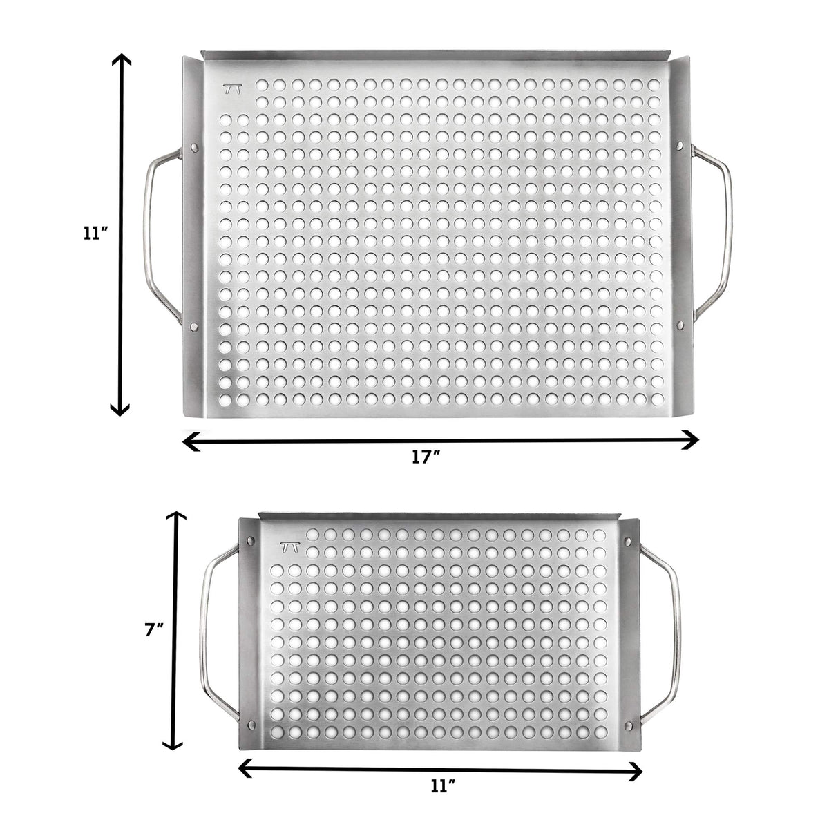Outset vegetables on grill topper grid for even charring and flavors.