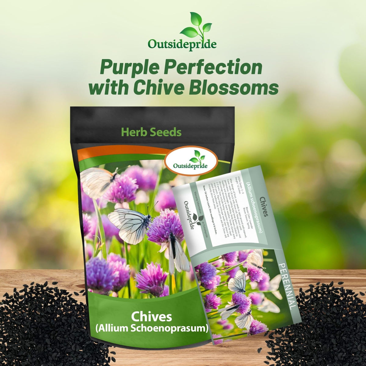 Outsidepride chives leaf harvest ready at six inches for fresh use