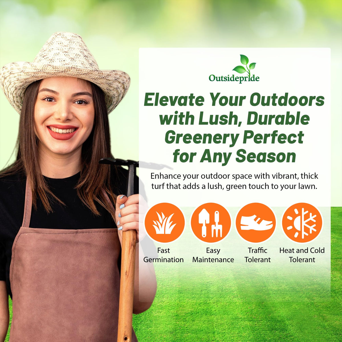 Outsidepride Maya Blackjack coated seed with easy spread for efficient lawn seeding.