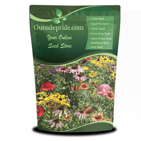 Outsidepride Midwest Wildflower Seed Mix bag front label, ready for planting.