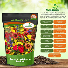 Outsidepride wildflowers attract bees and butterflies for pollination