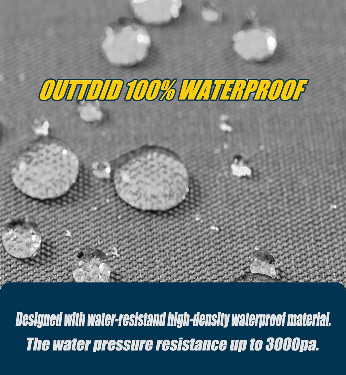 OUTTDID heavy-duty outdoor chair cover resists tearing and all weather.
