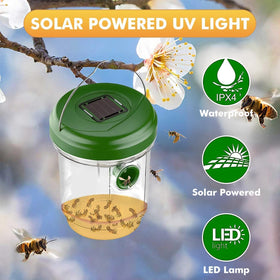 Outtkitywi Wasp Trap solar powered for nighttime effectiveness