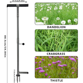 OUTUQ lightweight weed puller weighs 2.8 lbs for easy handling.