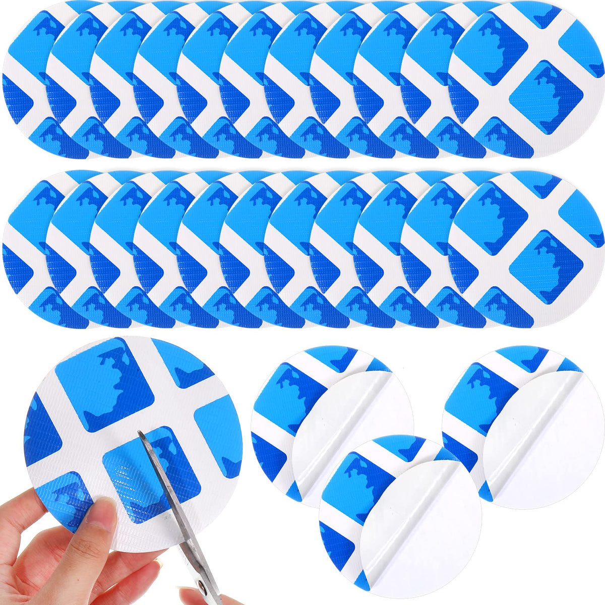 Outus 24-patch vinyl pool repair kit: ready to fix leaks in pools or air mattresses.