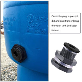 Outus aquarium bulkhead fitting in use for secure water transfer