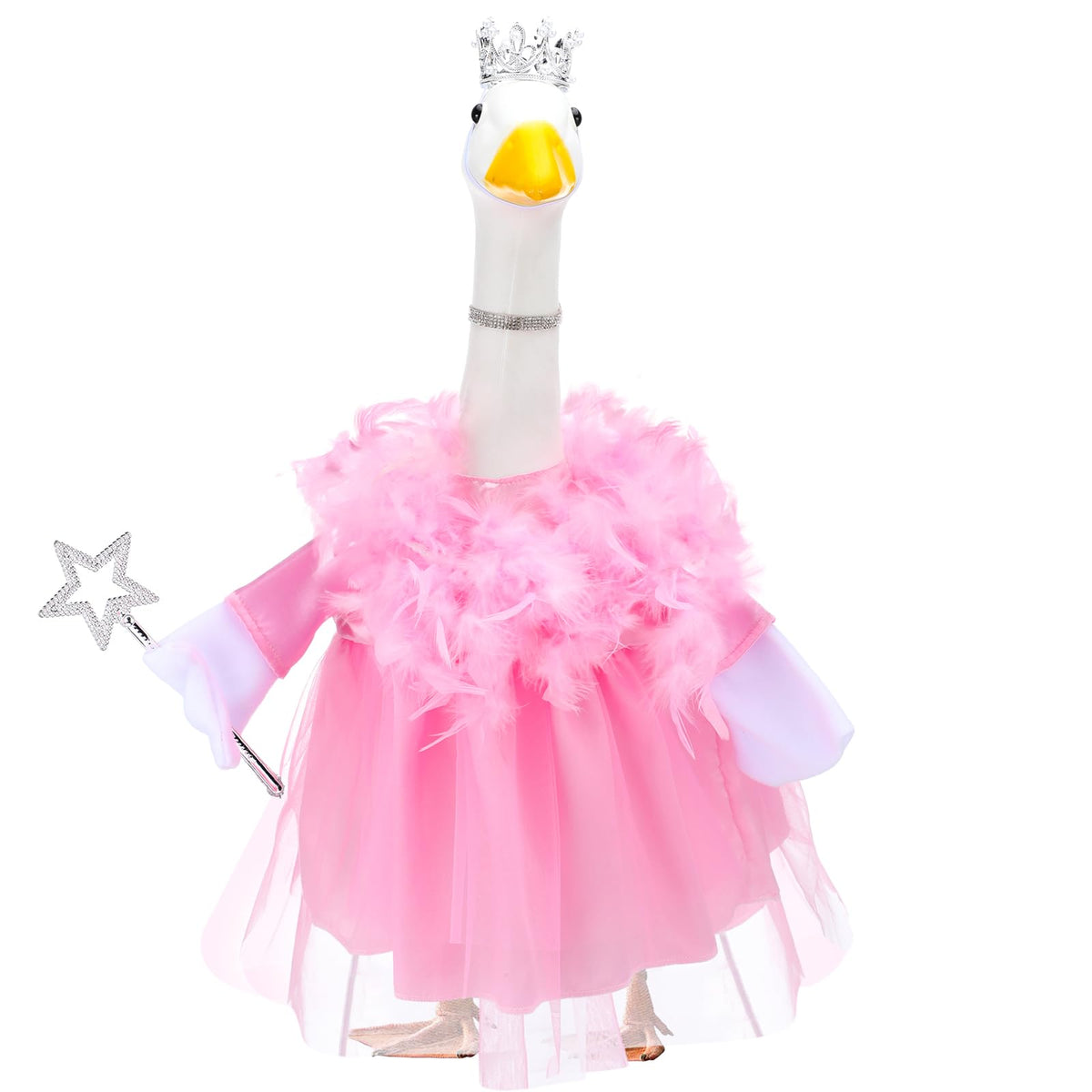 Outus princess goose skirt for porch geese, fits 23 inches for easy decorating.