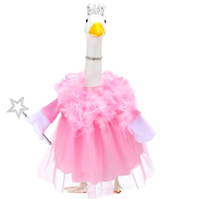 Outus princess goose skirt for porch geese, fits 23 inches for easy decorating.