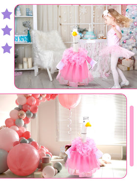 Outus princess goose wand enhances playful garden celebrations.