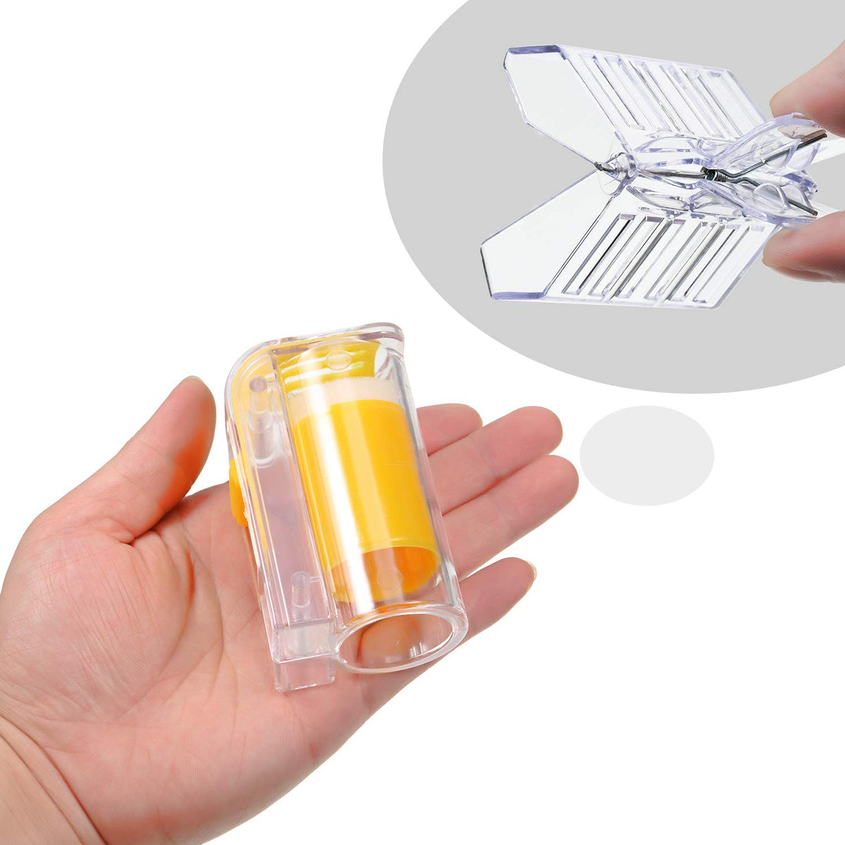 Outus transparent bee cages provide safe queen containment during marking and transfer.