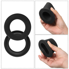 Outus umbrella cone wedge plug secures pole quickly.