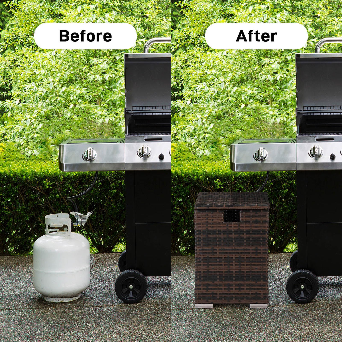 Outvita gas tank storage box assembly guide image preview.