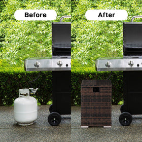 Outvita gas tank storage box assembly guide image preview.