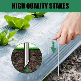 OutVue hot-dip galvanized steel stake provides rust resistance for outdoor use