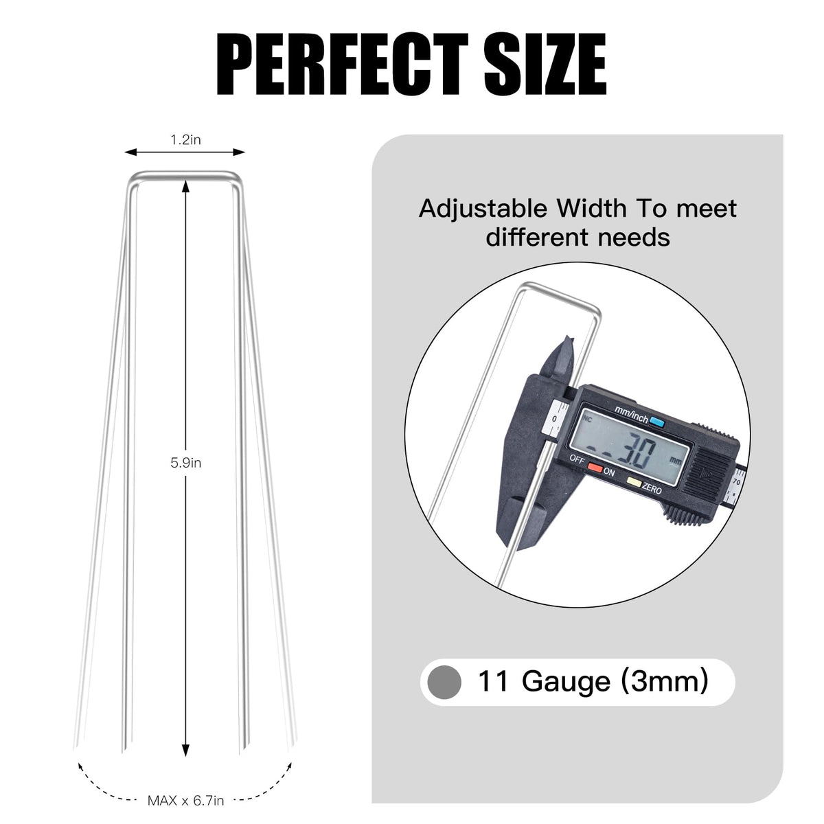 OutVue tent and tarp stakes stabilize outdoor setups