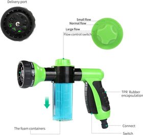 OUTWAY foam sprayer with built-in soap dispenser for easy cleaning